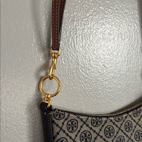 Mini T Monogram Jacquard Hobo Bag - Picture 8 of 11